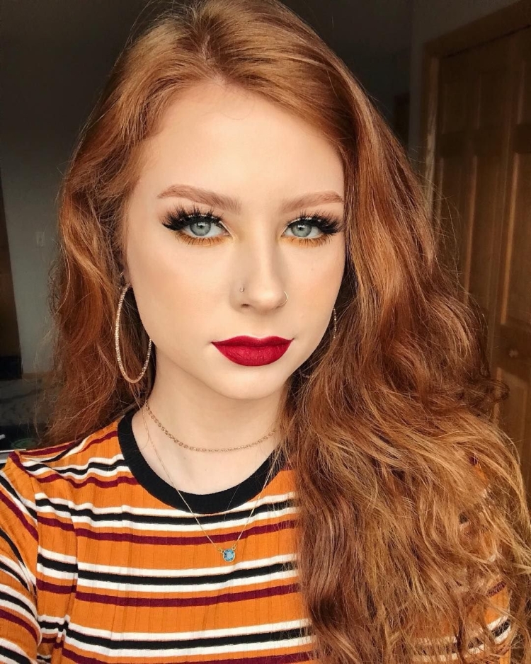 Цвет бровей для рыжих