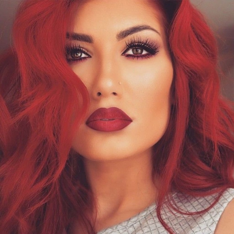 Макияж для красных волос