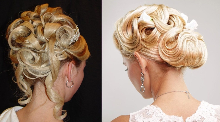 Прическа на средние волосы на торжество