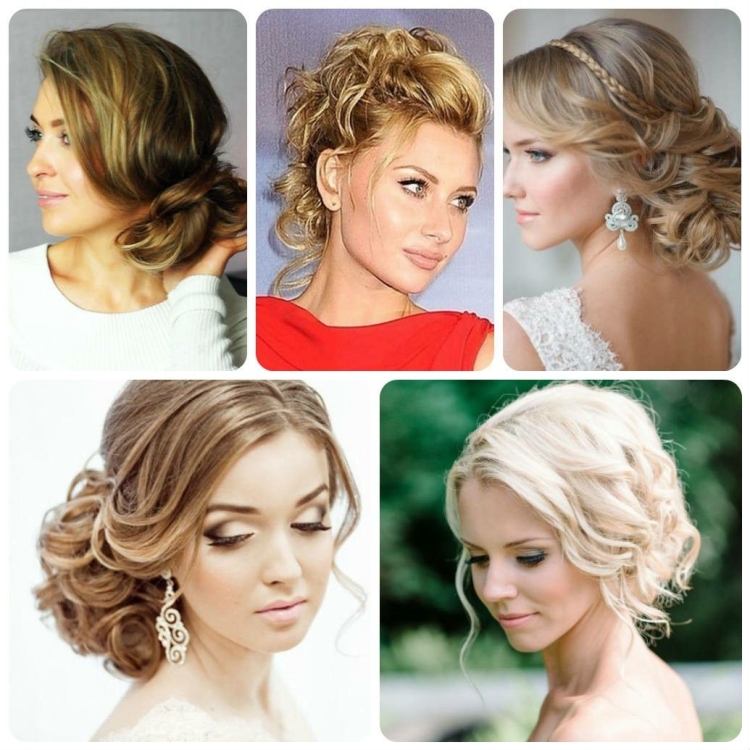 Прическа на средние волосы на торжество