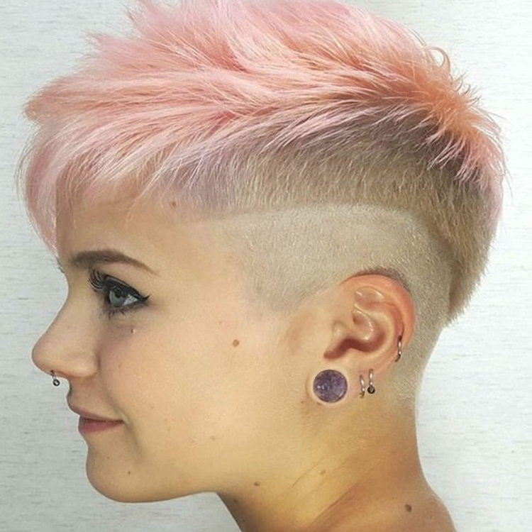 Креативные выбритые стрижки