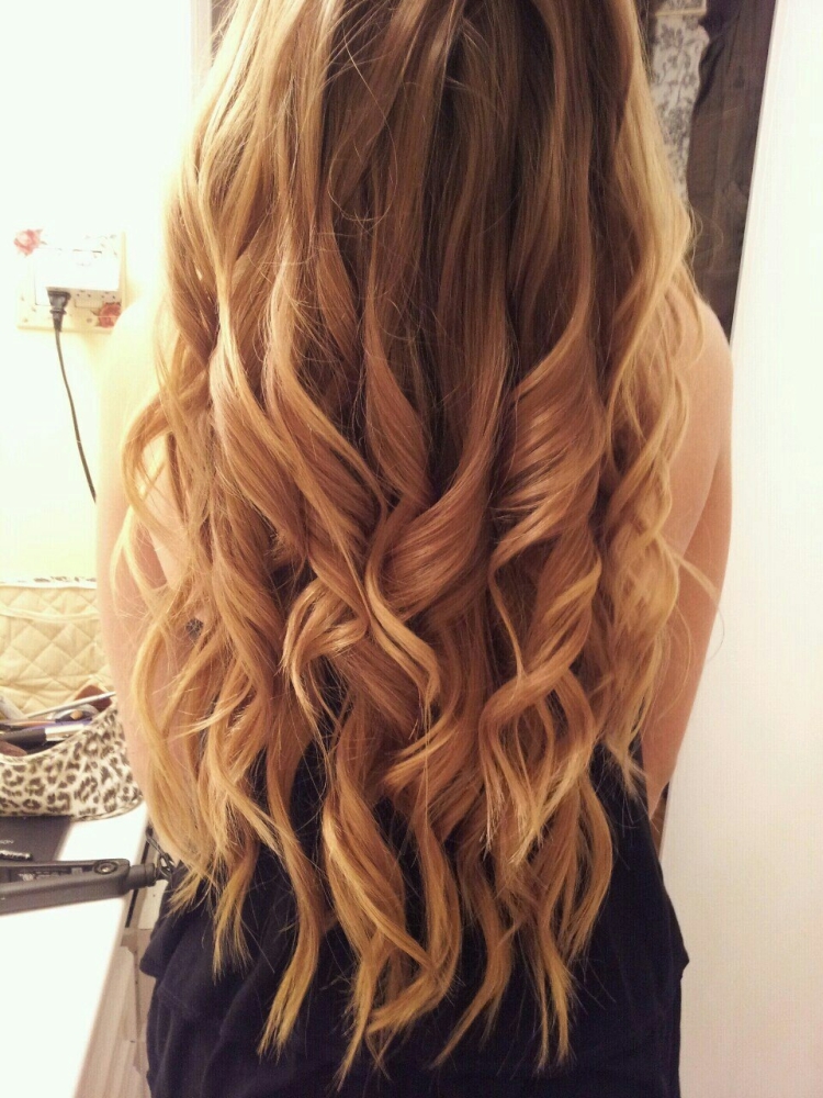 Локоны на кончиках