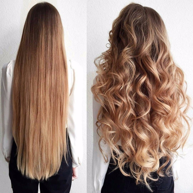 Прямые и волнистые волосы