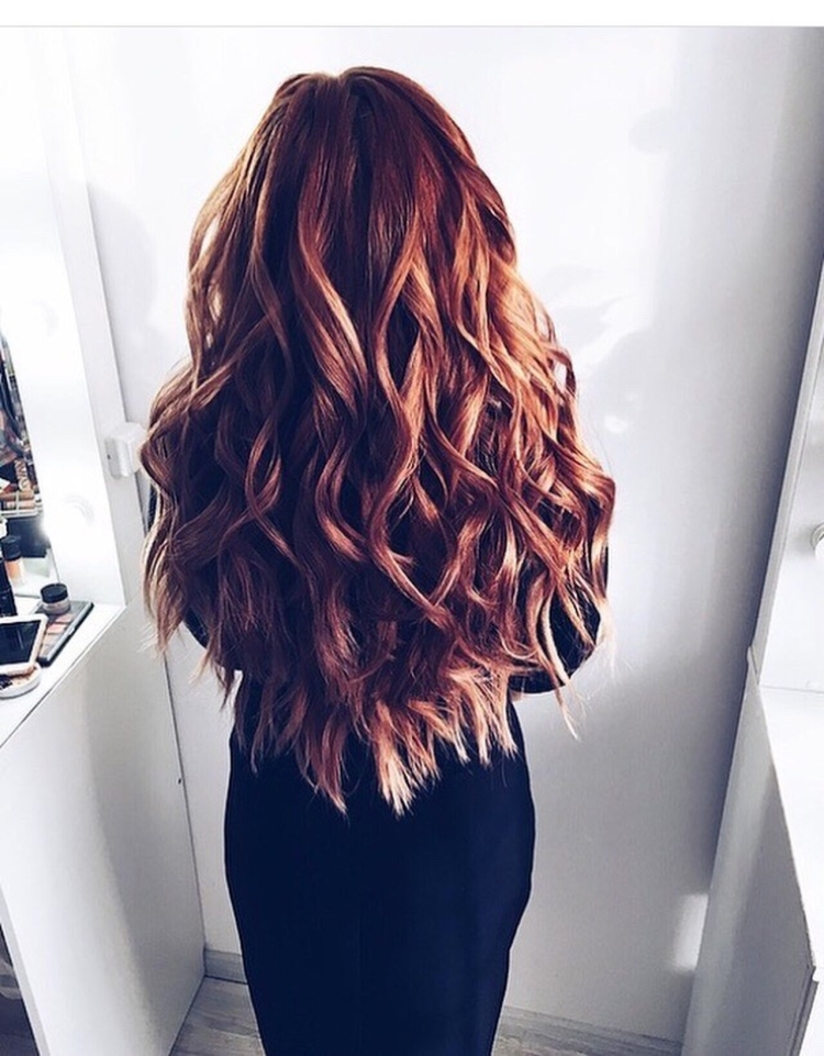 Локоны прямые на концах