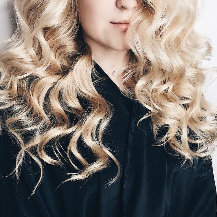 Локоны с прямыми концами