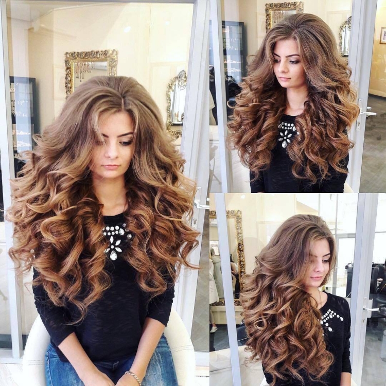 Пышные Локоны на длинные волосы