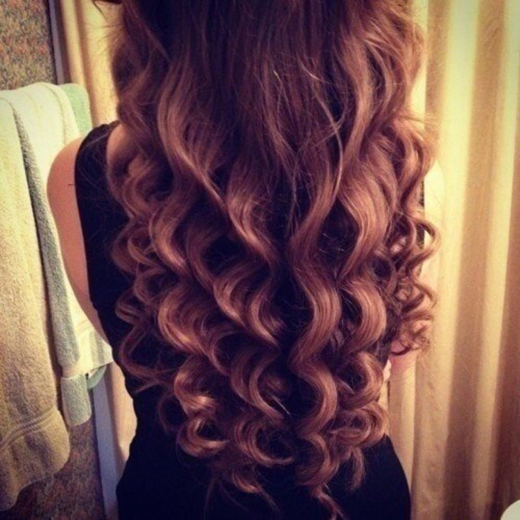 Кудри на кончиках волос