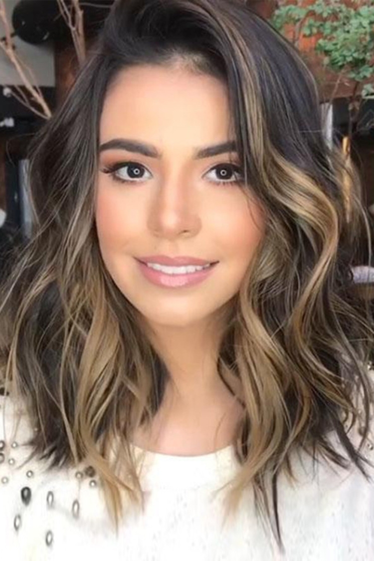 Локоны омбре на тëмные