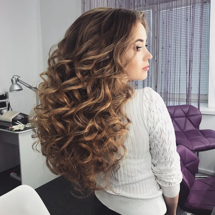 Локоны брашингом