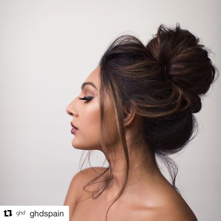 Высокие прически на длинные волосы