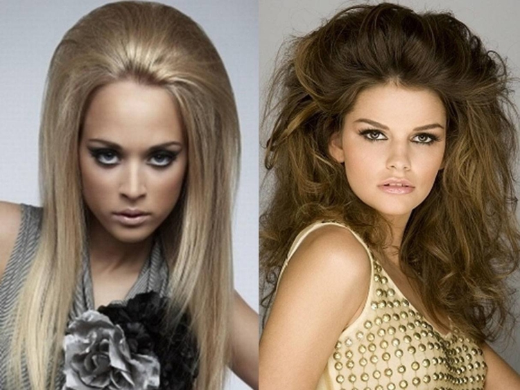 Прически с начесом