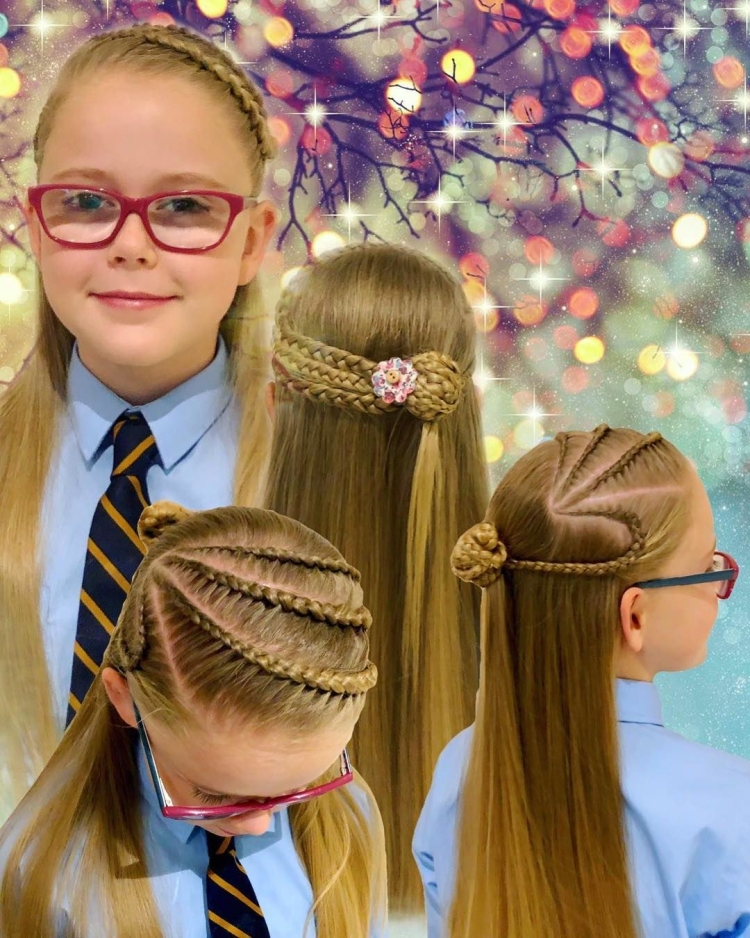 Стильные прически в школу для девочки