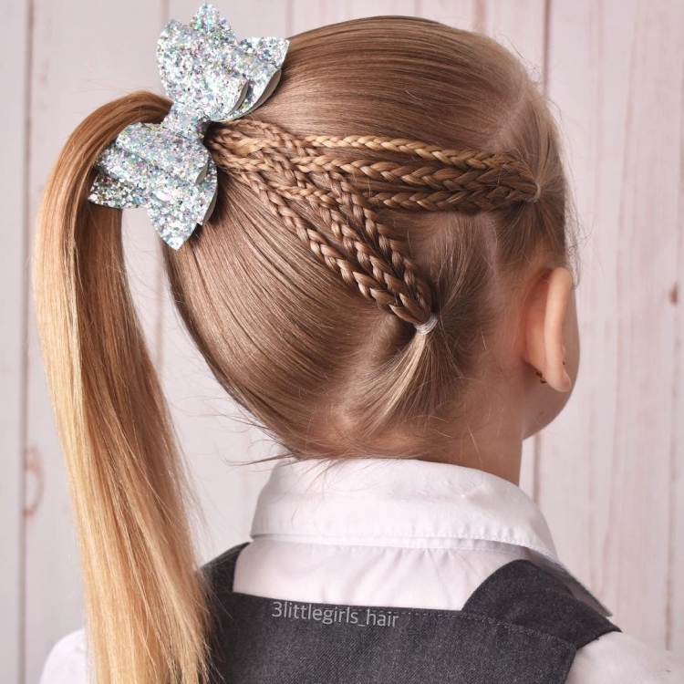 Прическа на 1 сентября для девочки