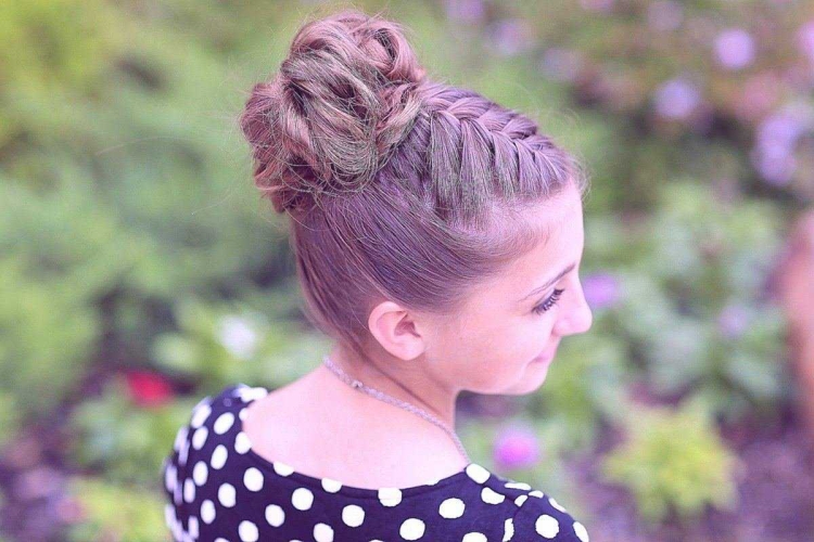 Пучок для девочки