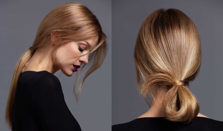 Волосы собранные в хвост