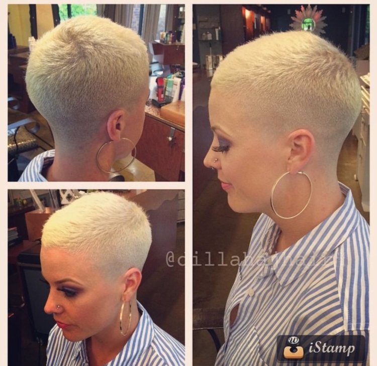 Стрижки под бритву для женщин