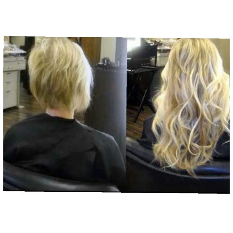 Нарощенные волосы на короткие