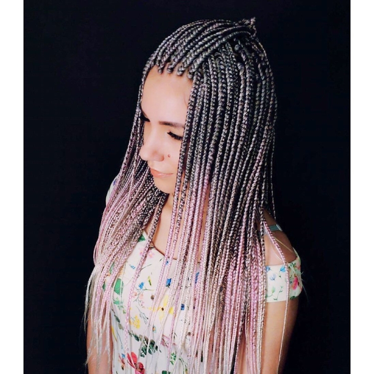 Косички с канекалоном зизи