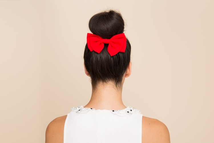 Пучок с бантиком