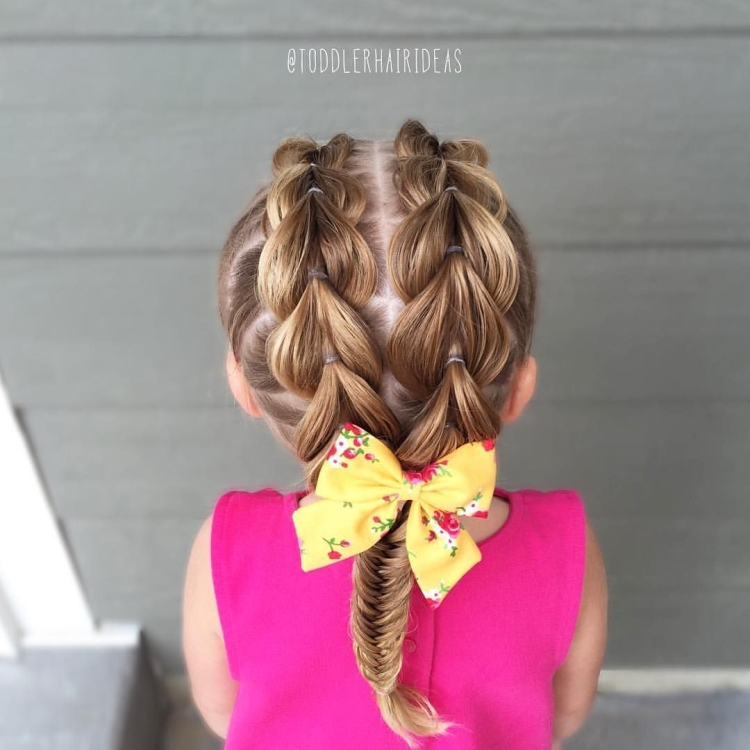 Колосок прическа для девочки