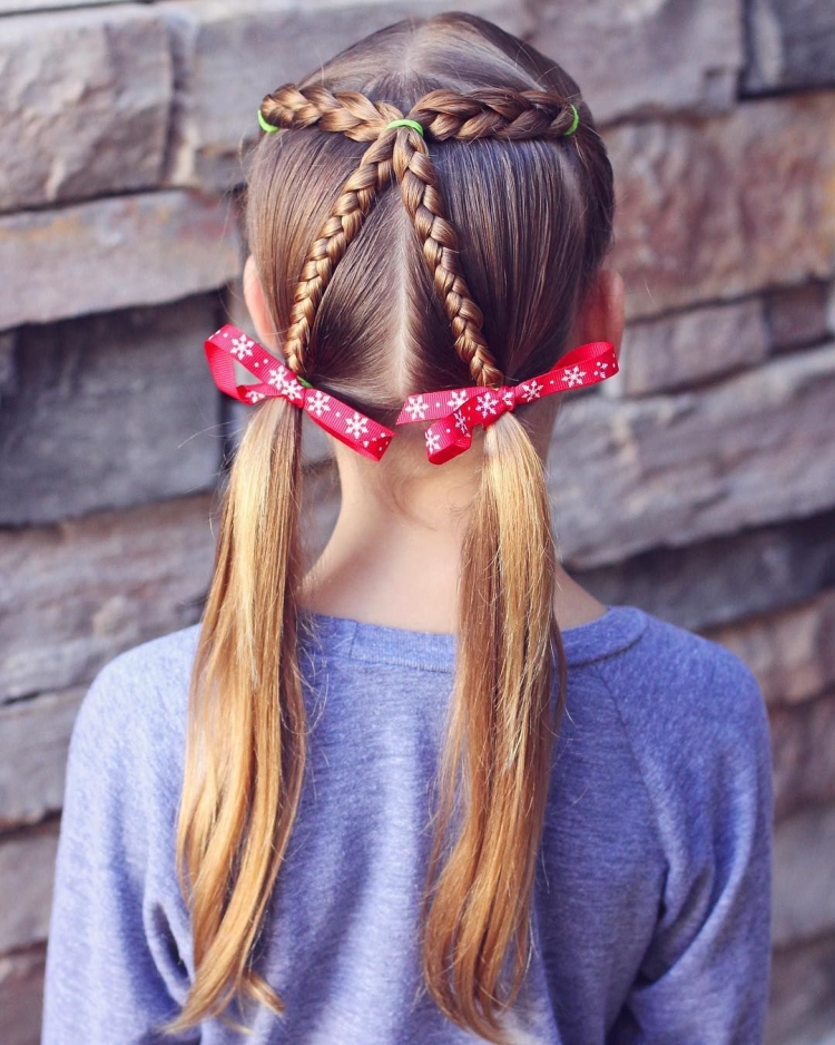 Причёски для ленивых в школу