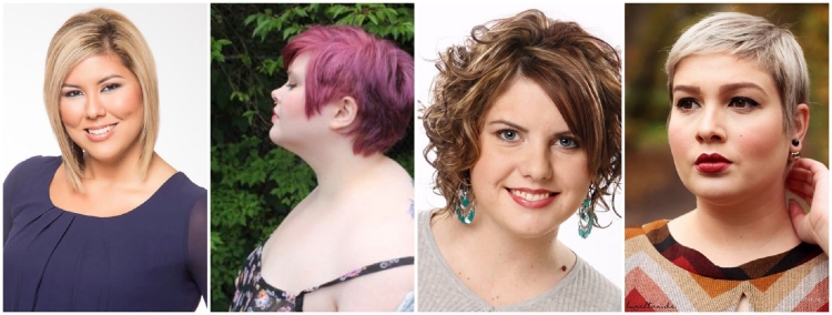 Пикси для полного лица с двойным подбородком