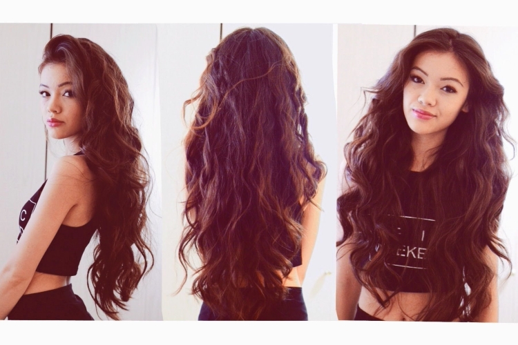 Легкие кудри на длинные волосы