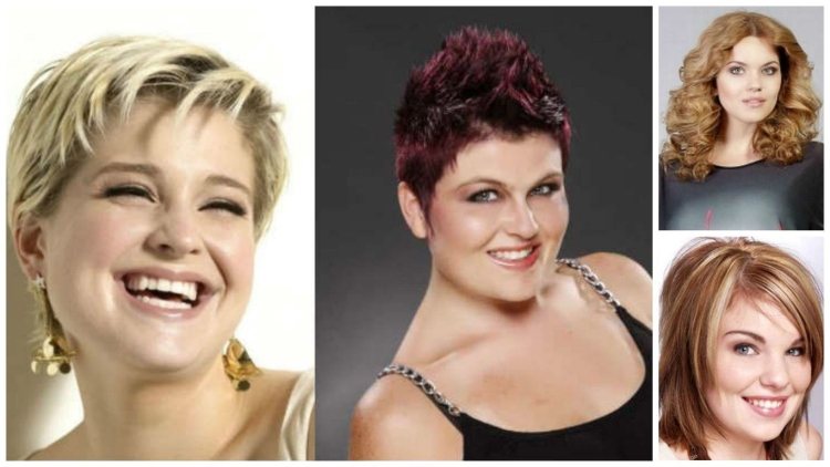 Стрижка Пикси для полного лица с двойным подбородком