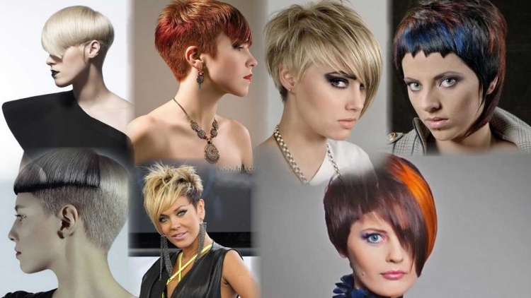 Стильные креативные короткие женские стрижки