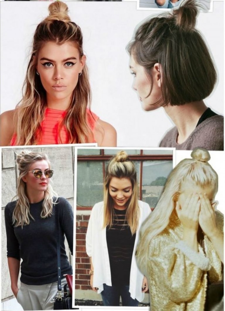 Прическа мальвинка с пучком