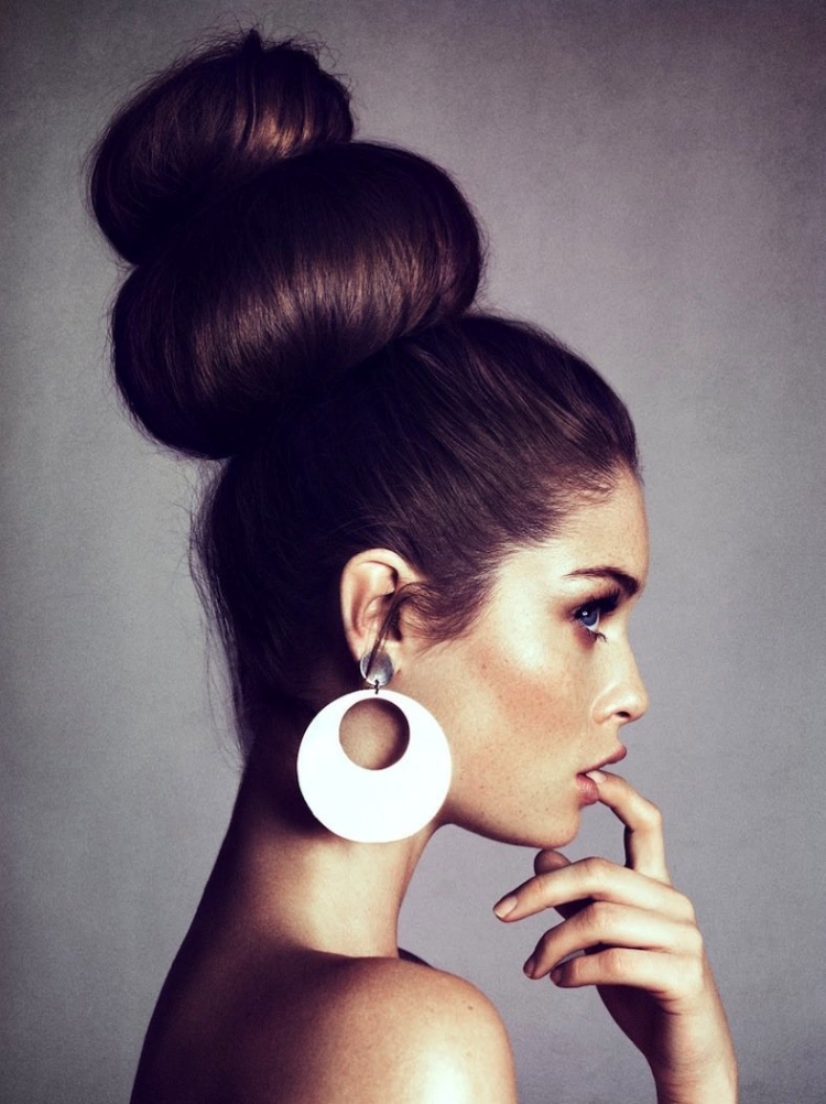 Высокие прически на длинные волосы