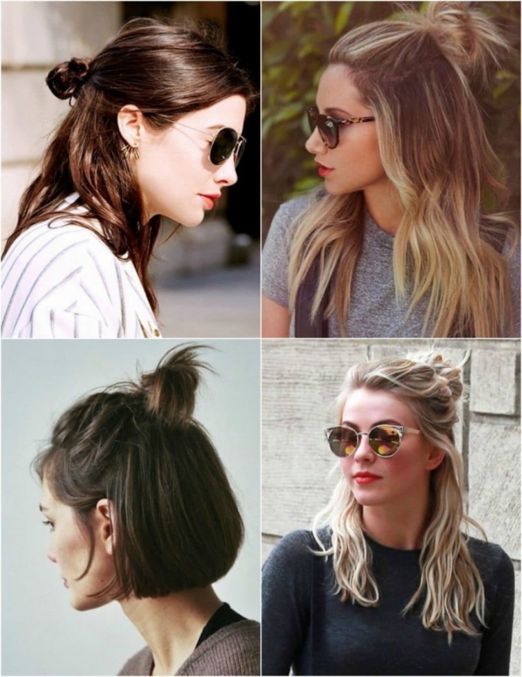 Модные прически пучок