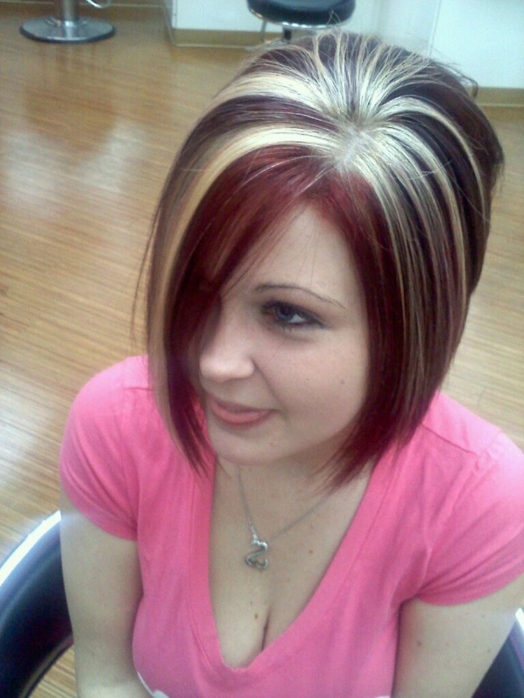 Мелирование макушки