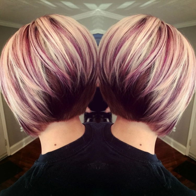 Необычное окрашивание коротких волос