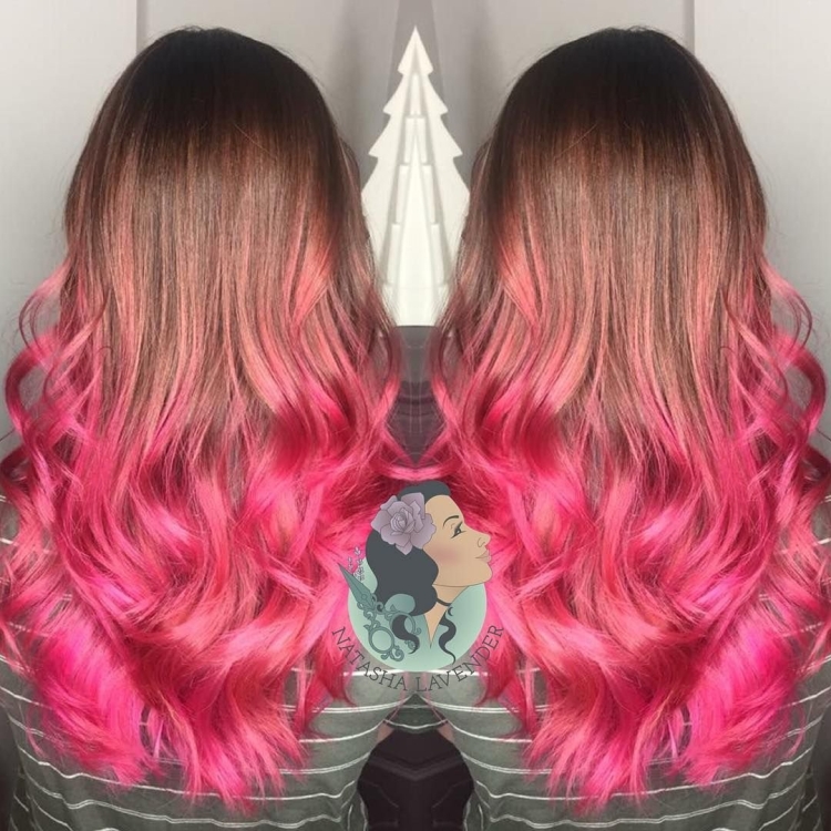 Балаяж фуксия