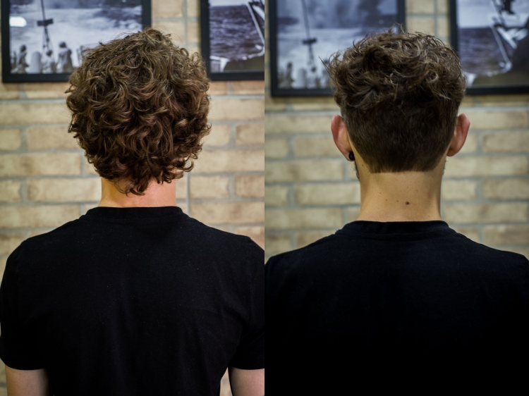 Кудрявые стрижки мужские сзади