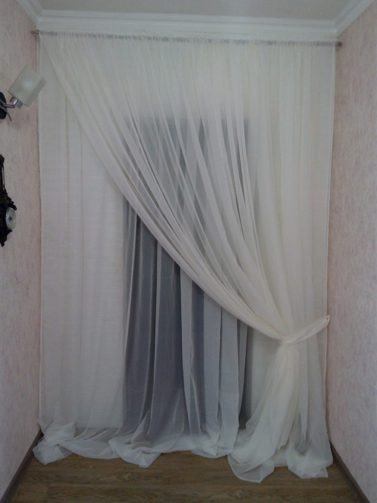 Тюль на одну сторону