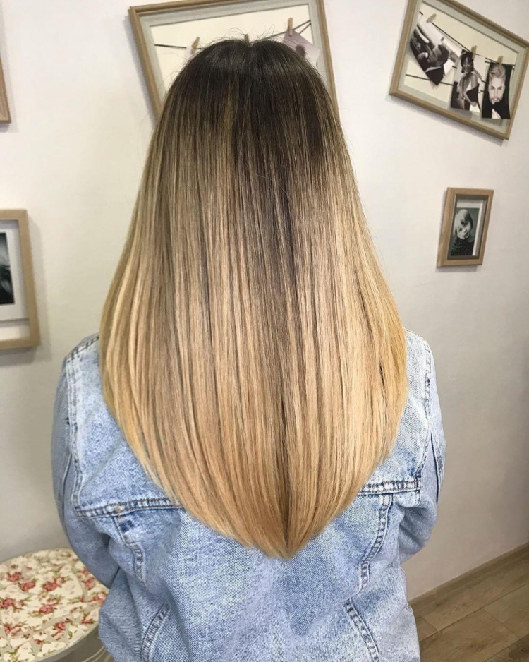 Стрижка Лисий хвост на средние волосы