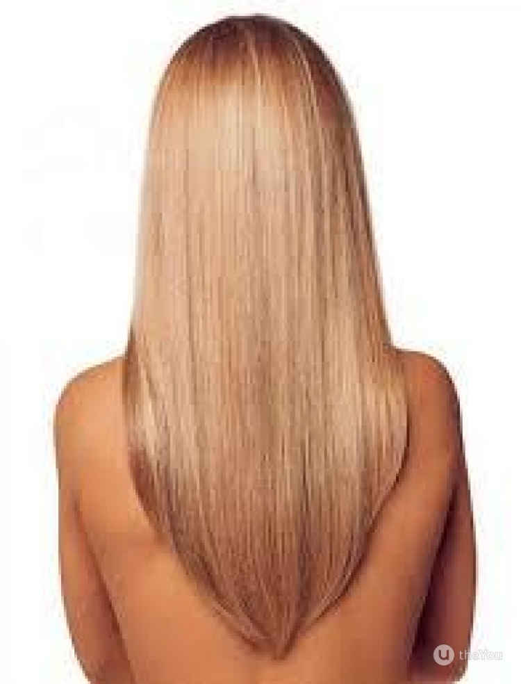 Стрижка углом на длинные волосы