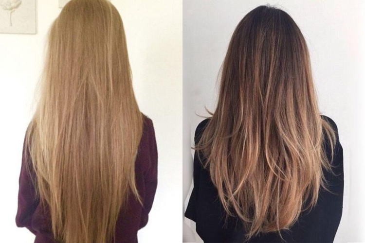 Стрижка Лисий хвост на длинные волосы