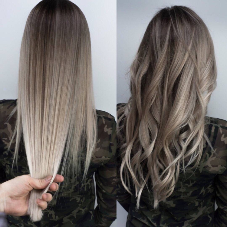 Омбре балаяж шатуш мелирование