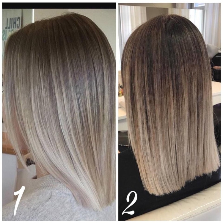 Окрашивание аиртач до и после на русые волосы