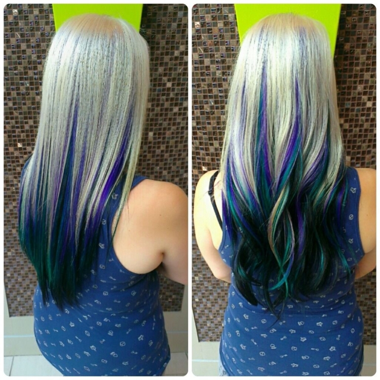 Скрытое окрашивание волос осветление