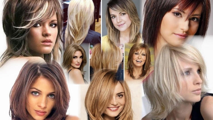 Стрижка Каскад на средние волосы фото