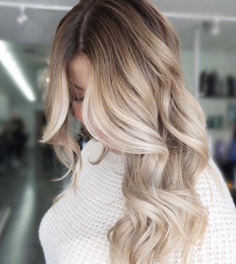 Балаяж омбре блонд