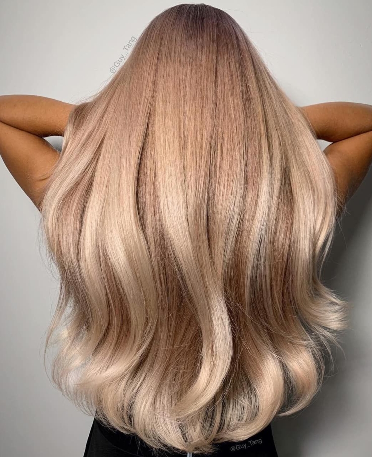 Руссо карамельно пепельный цвет