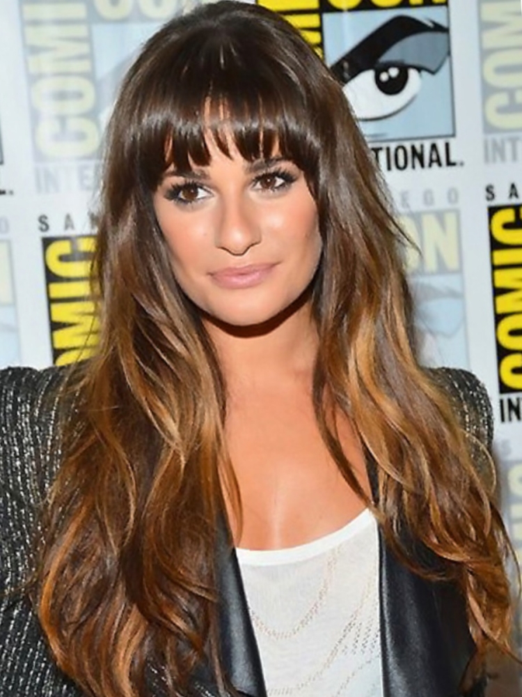 Лиа Мишель с длинными волосами