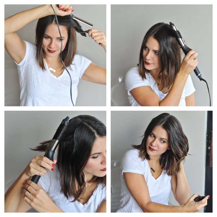 Локоны на удлиненное каре утюжком