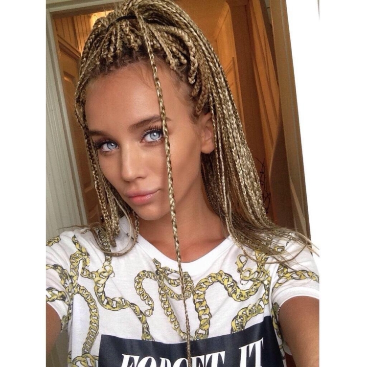 Афрокосы зизи блонд