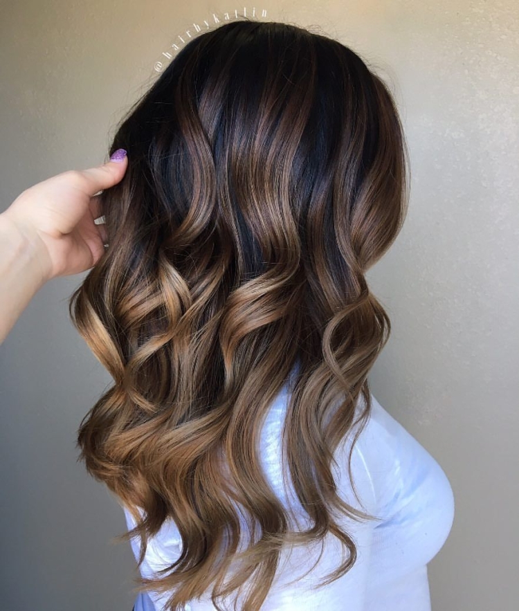 Окрашивание волос на темные волосы